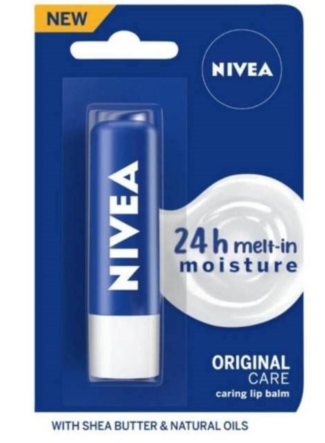 NIVEA Lip Balm Pack of 2 (4.8 GM Each) Original Care, Cherry Shine - Image 2
